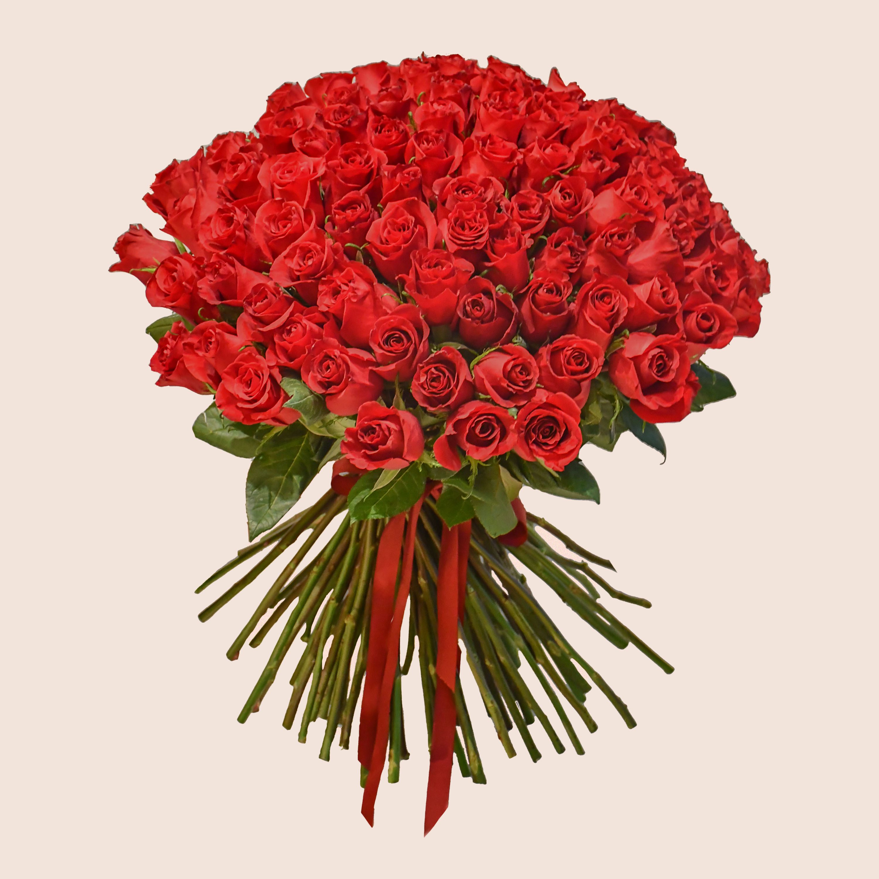Big Valentine's Love Roses Bouquet 100-101 - Lei Rose