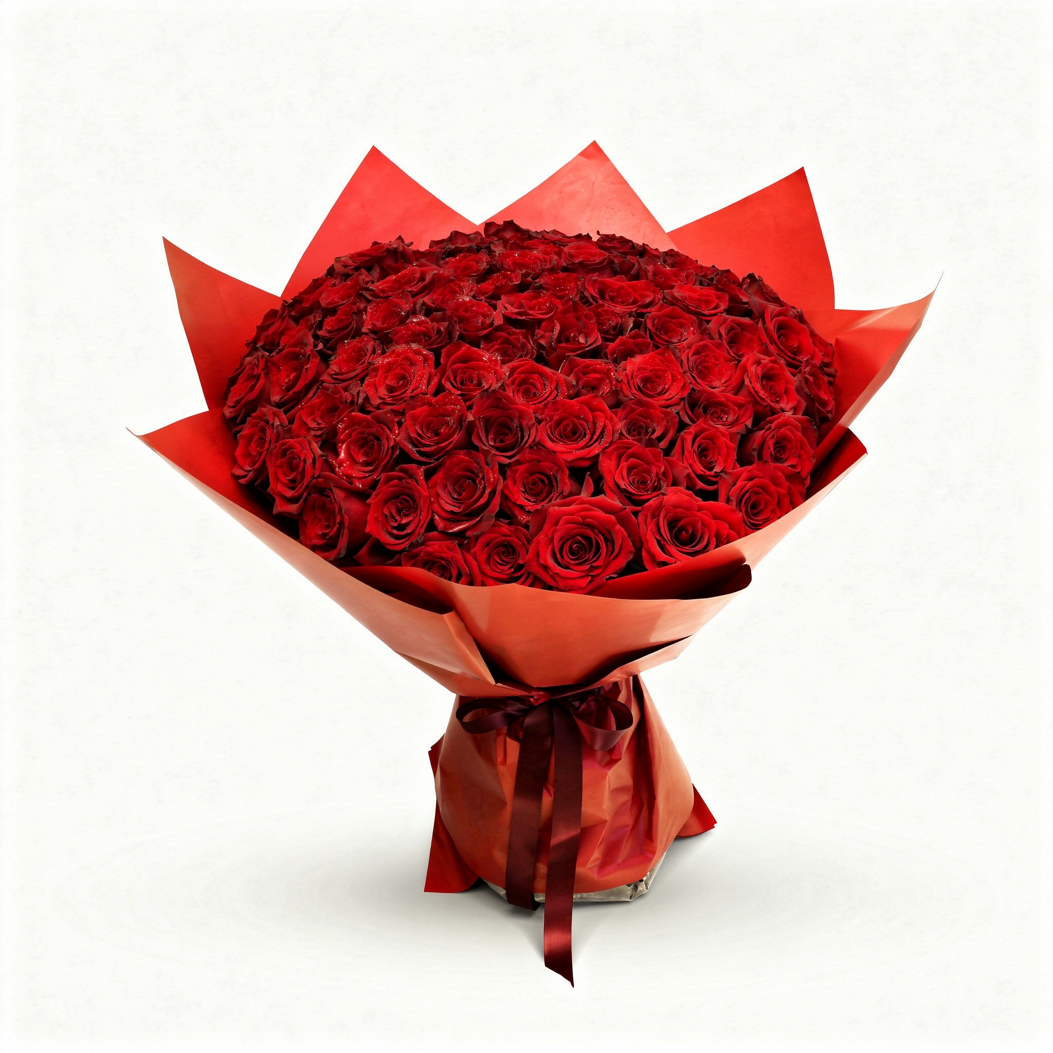 100 Ever Red Roses Bouquet